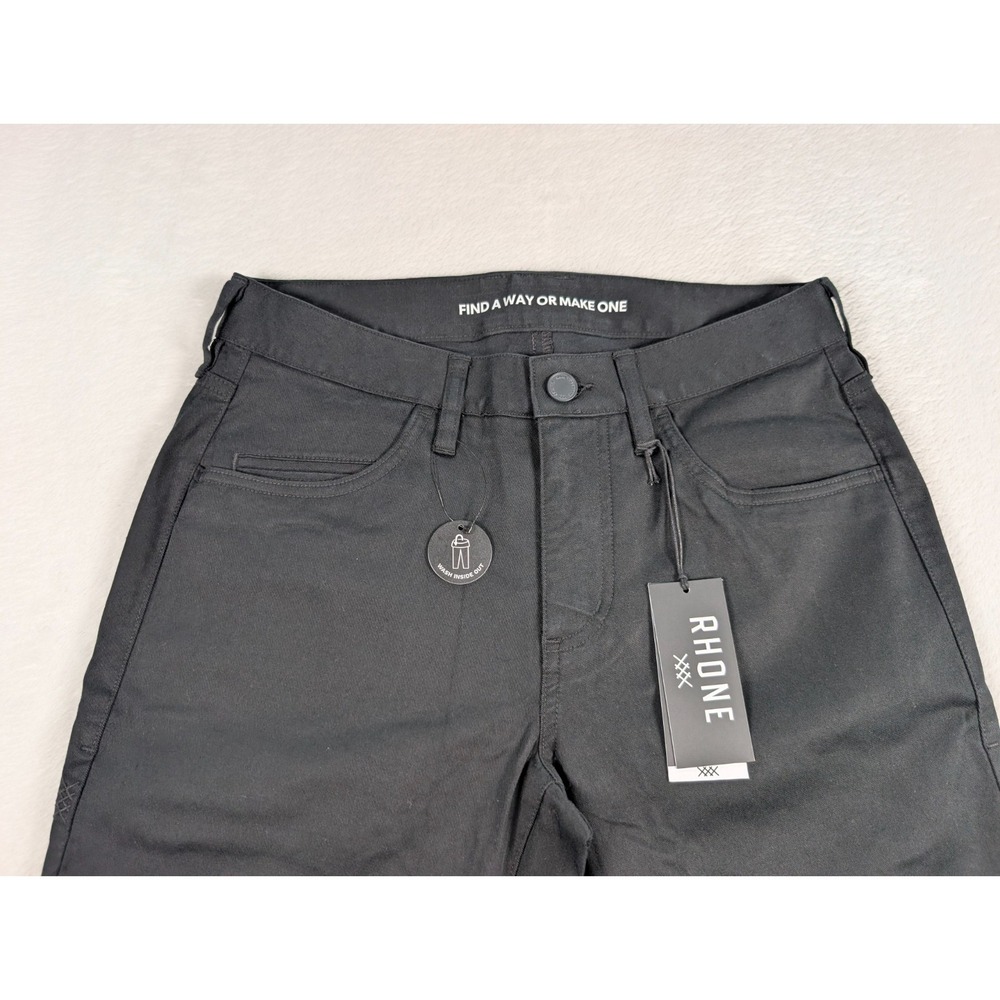 Rhone Everyday Twill 5 Pocket Pant Mens 28/33 Black Casual Stretchy NWT - Picture 3 of 11
